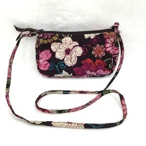 VERA BRADLEY Mod Floral Pink "Maggie" Crossbody/Shoulder Purse